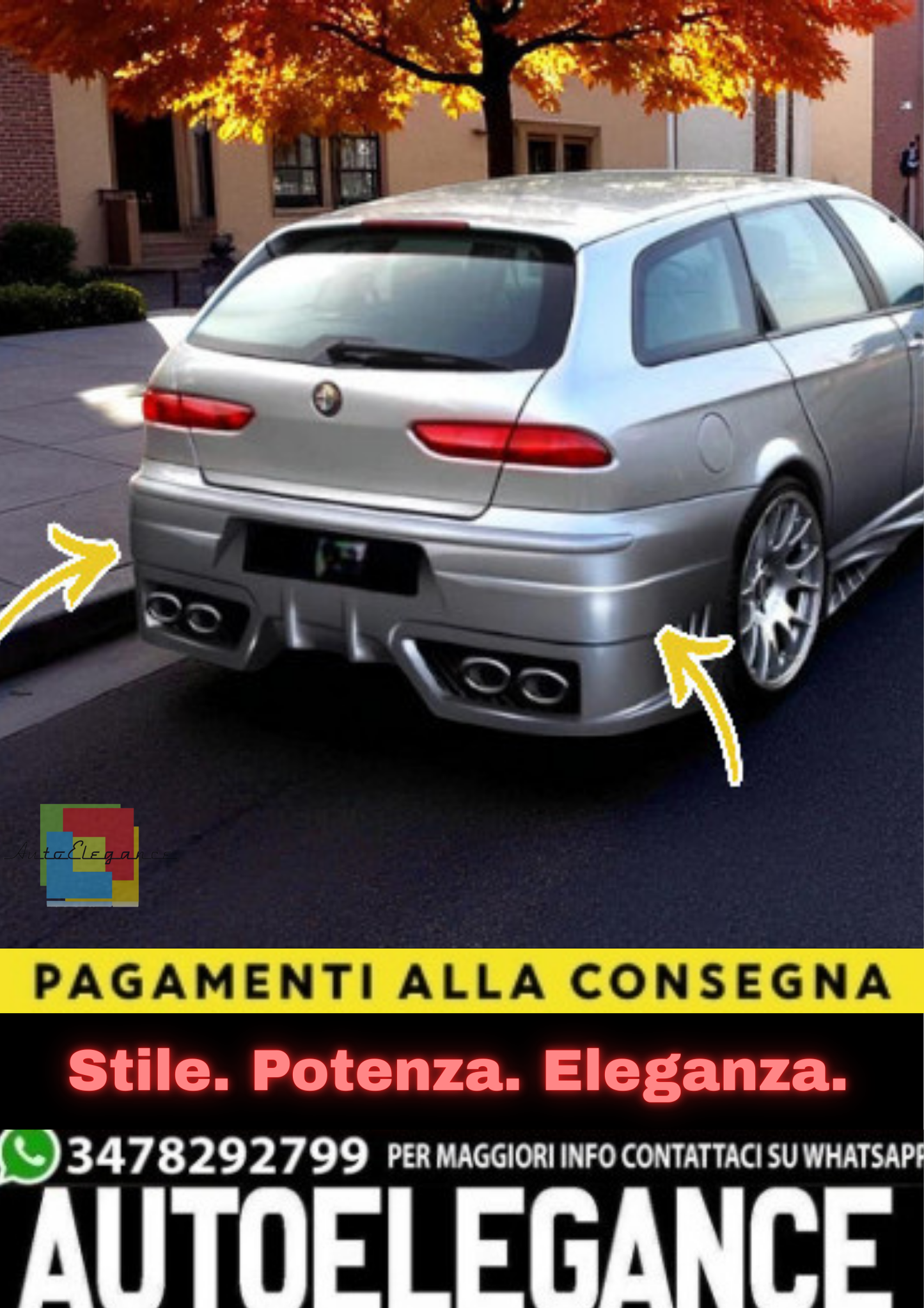 💫Paraurti Posteriore per Alfa Romeo 156 – Rear Bumper – Ricambio Carrozzeria💫