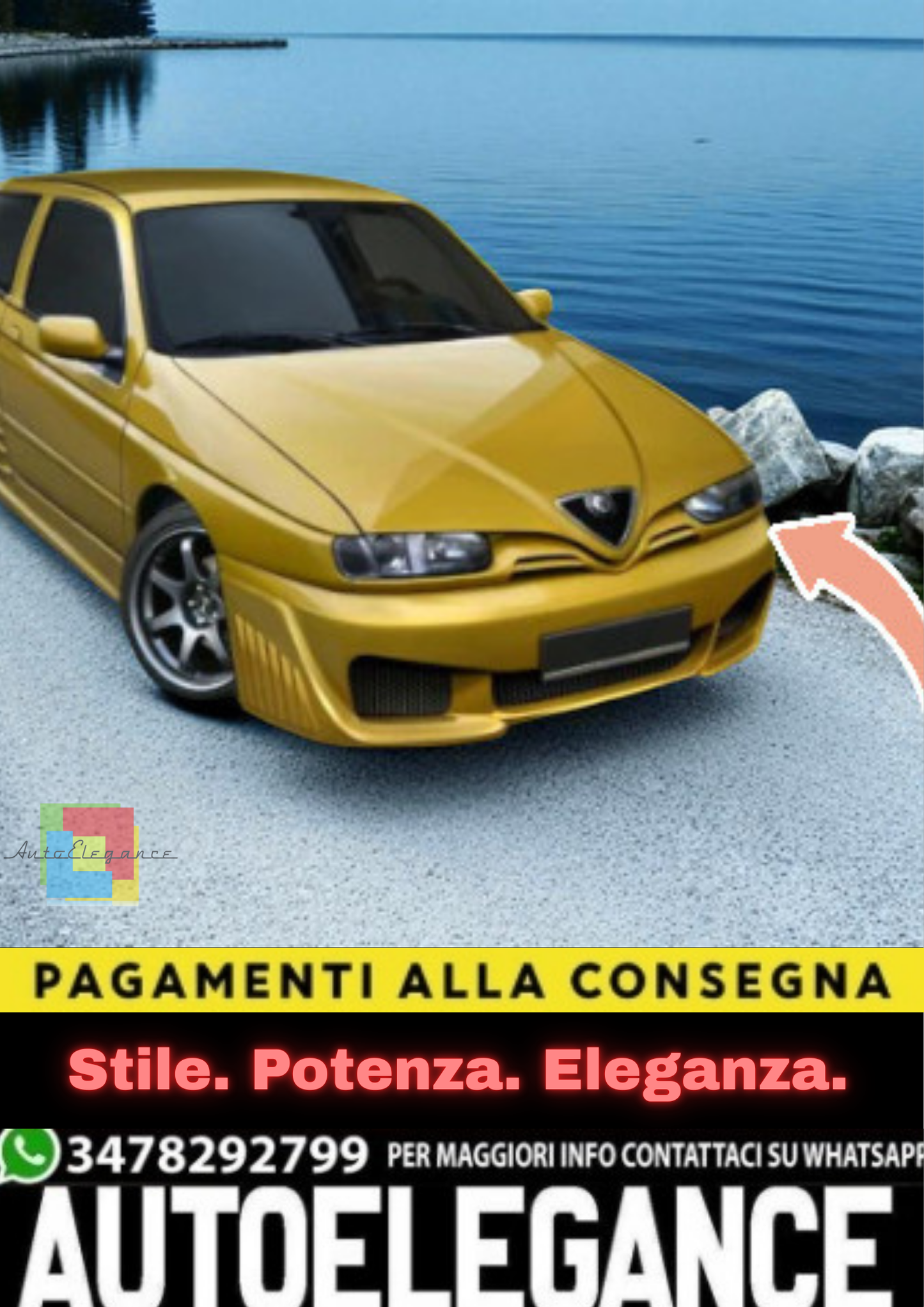💫Paraurti Anteriore Adatto per Alfa Romeo 145 – Front Bumper💫