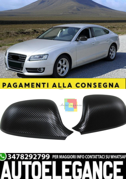 💫Coperture  Specchietti Retrovisori Esterni in Carbon Look per Audi A3 8P💫
