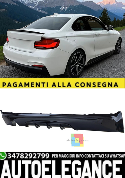 💫Diffusore Posteriore Performance Nero Lucido per BMW Serie 2 F22💫