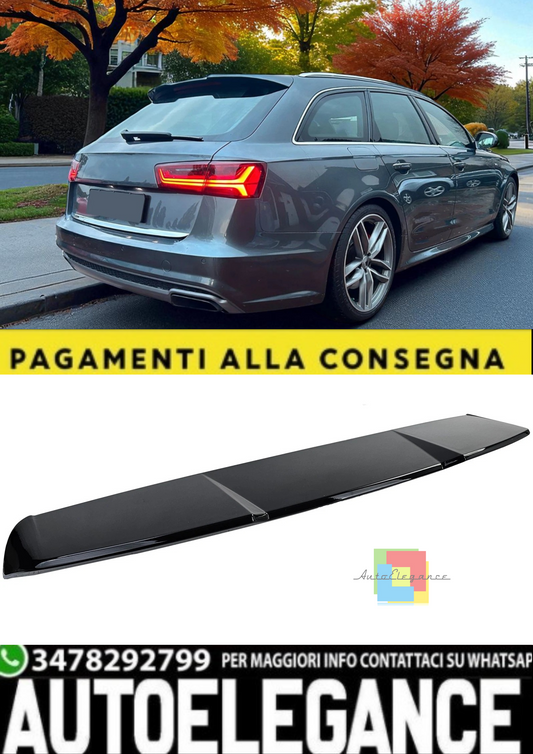💫 Spoiler Posteriore Performance Nero Lucido per Audi A6 C7 Avant (4G )💫