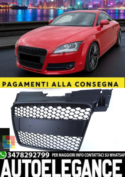 💫Griglia a Nido d’Ape Nero Opaco Senza Stemma per Audi TT 8J Pre-Facelift 💫