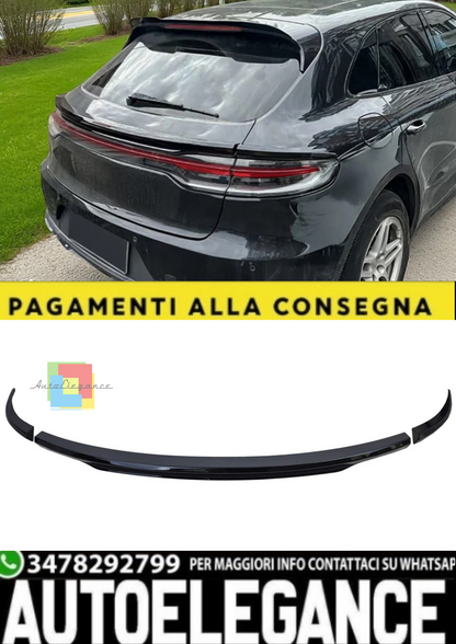 💫 Spoiler Posteriore Lip Nero Lucido per Porsche Macan 2018–2021 – 💫