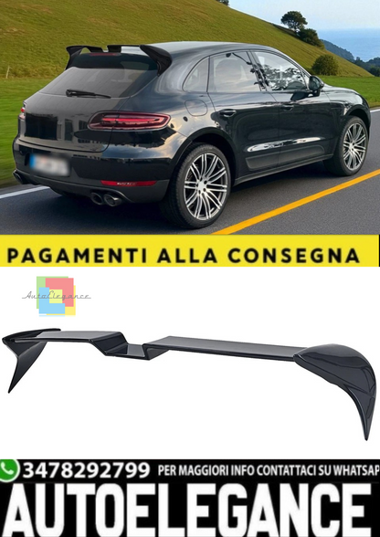 💫Spoiler Tetto Nero Lucido Stile Performance per Porsche Macan 2014–2018💫