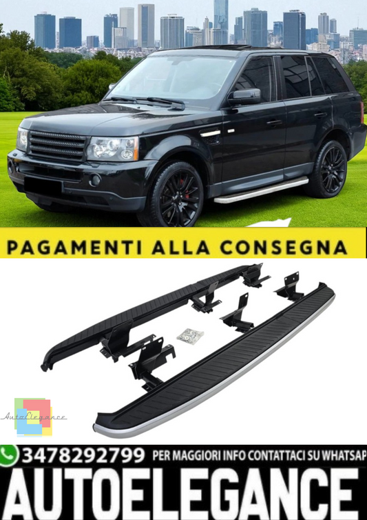 💫 Pedane Laterali OE Style Nere per Range Rover Sport L320 (2005–2013) 💫