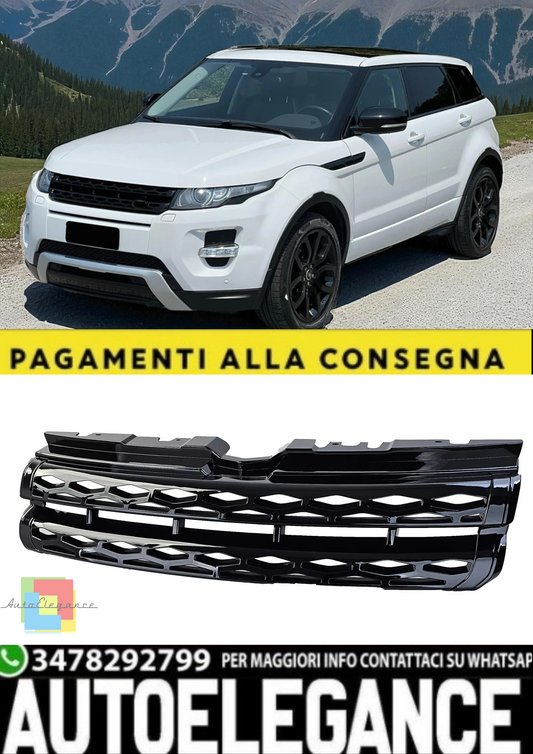 💫Griglia Anteriore Sportiva Nero Lucido per Range Rover Evoque L538 2011–2015💫