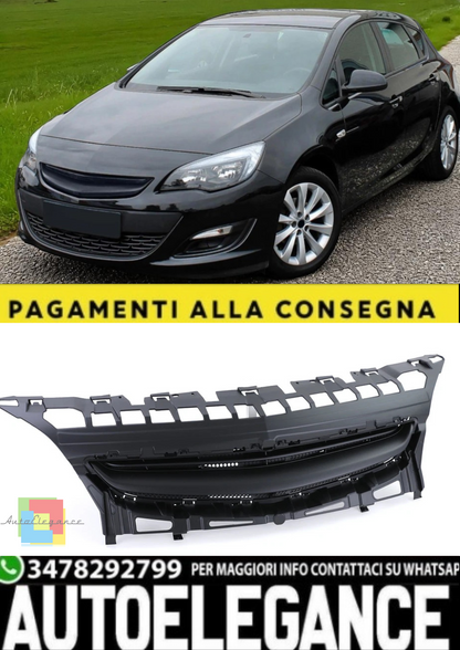 💫 Griglia Senza Stemma Nero per Opel Astra J 5 Porte Facelift (2012–2018)💫