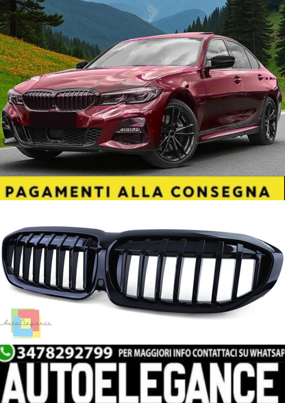 💫 Calandra Sportiva Performance Nero Lucido per BMW Serie 3 G20 G21 (2019+)💫