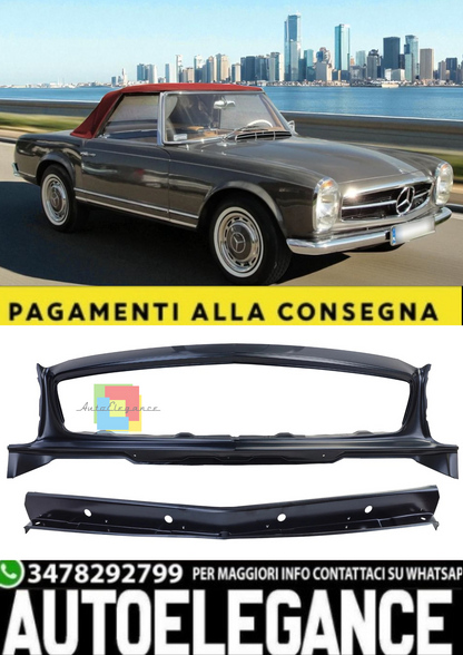 💫Pannello Frontale con Montante per Griglia Radiatore per Mercedes SL W113 💫