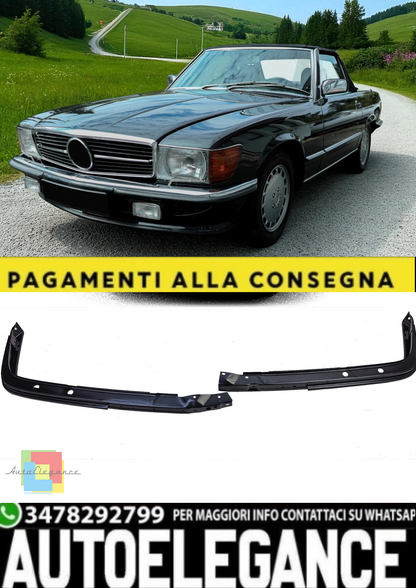 💫 Portapacchi Paraurti Anteriore Versione UE (2 Pezzi) per Mercedes SL R107 💫
