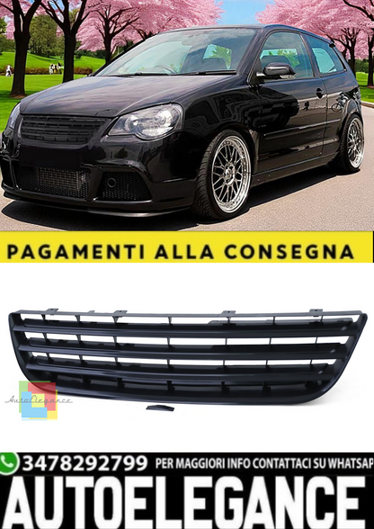 💫Griglia Sportiva Senza Emblema Nero per VW Polo 9N3 (2005–2009)💫