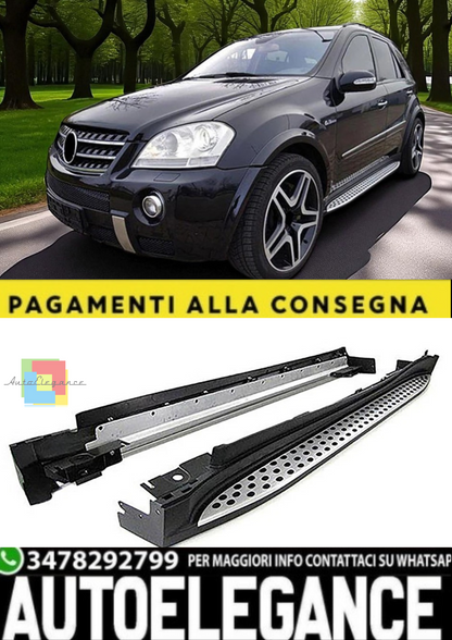 💫Pedane in Alluminio OE Style per Mercedes ML W164 (2005–2011) con ABE💫