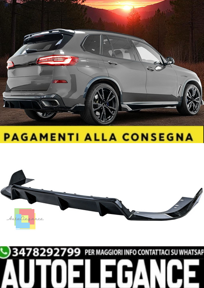 💫 Diffusore Posteriore Performance Nero Lucido per BMW X5 G05 (dal 2019)💫