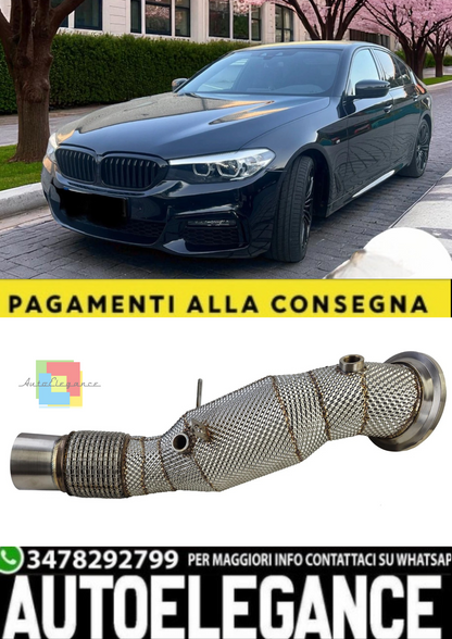 💫 Downpipe con Catalizzatore Sportivo + Protezione Termica per BMW Serie 5 💫