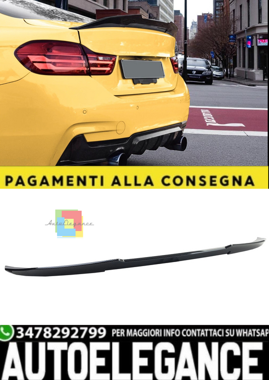 🎀Spoiler Posteriore Ducktail Carbon Look per BMW Serie 4 F32 Coupé 2013–2021🎀
