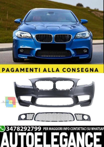 🎀Paraurti anteriore sportivo +Griglia +Coperture adatto per BMW Serie 5 F10🎀