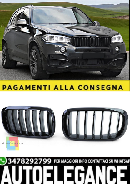 🎀 Griglia Sport Performance Nero Lucido adatta per BMW X5 F15 / X6 F16 🎀