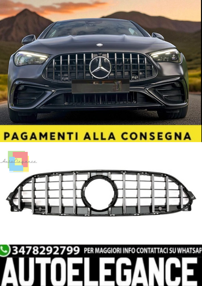 🎀Griglia Sportiva Panamericana GT Nero Lucido per Mercedes CLE Coupé C236 🎀