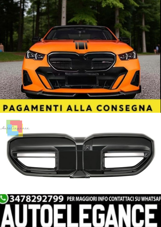 🎀Griglia Sportiva Nero Lucido per BMW Serie 5 G60 G61🎀