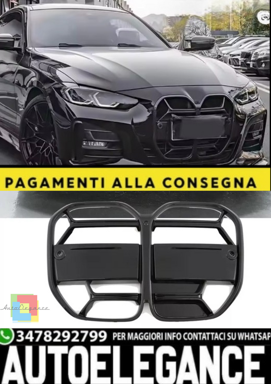 🎀Griglia Sportiva Nero Opaco per BMW Serie 4 G26 Gran Coupé🎀