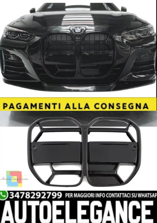 🎀Griglia Sportiva Nero Lucido per BMW Serie 4 G26 Gran Coupé🎀
