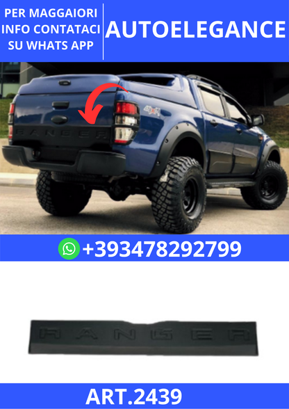 💫ART.2439 COPERTURE PORTELLONE POSTERIORE FORD RANGER T6 T7 T8 2012-22💫