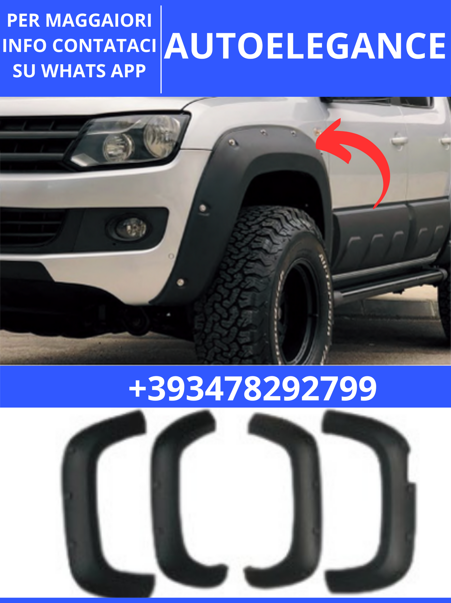 PARAFANGHI ALLARGATI VW AMAROK MK1 2010-2016