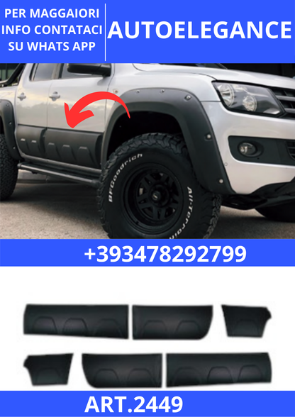 💫ART.2449 PROTEZIONE PORTIERE VW AMAROK MK1 2010-2016 / MK1 FACELIFT 2016-21💫