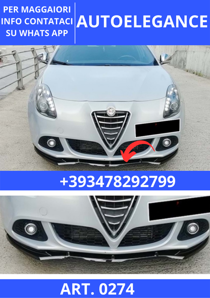 💫ART. 0274 SPLITTER ALFA ROMEO (GIULIETTA) 3 PEZZI💫