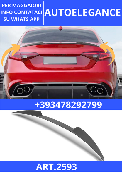 💫ART.2593 Spoiler A. Romeo Giulia 2018+ Quadrifoglio VQ V2 Style💫