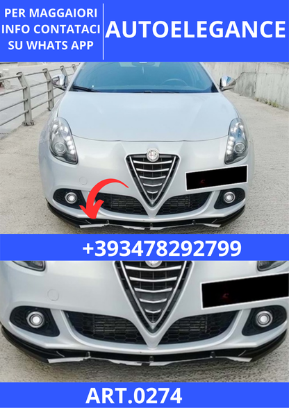 💫ART. 0274 SPLITTER ALFA ROMEO (GIULIETTA) 3 PEZZI💫