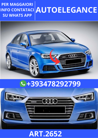 💫ART.2652 Paraurti Anteriore S4 Style Audi A4 2016+💫 (Copia)