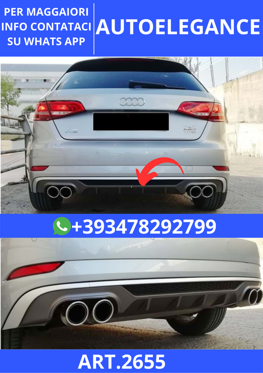 💫ART.2655 Diffusore S3 Style Audi A3 8V FL 2017+💫