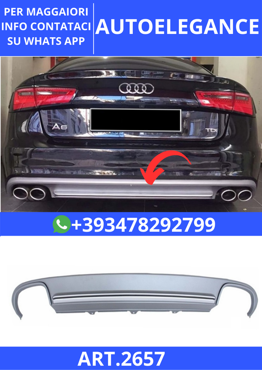 💫ART.2657 Diffusore S6 Style Audi A6 8V 2012+💫