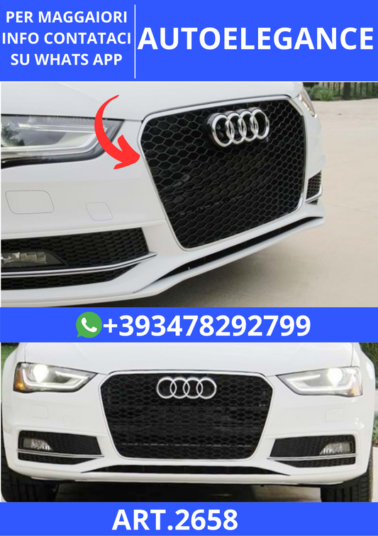 💫ART.2658 Paraurti Anteriore RS4 Style Audi A4 2012+💫