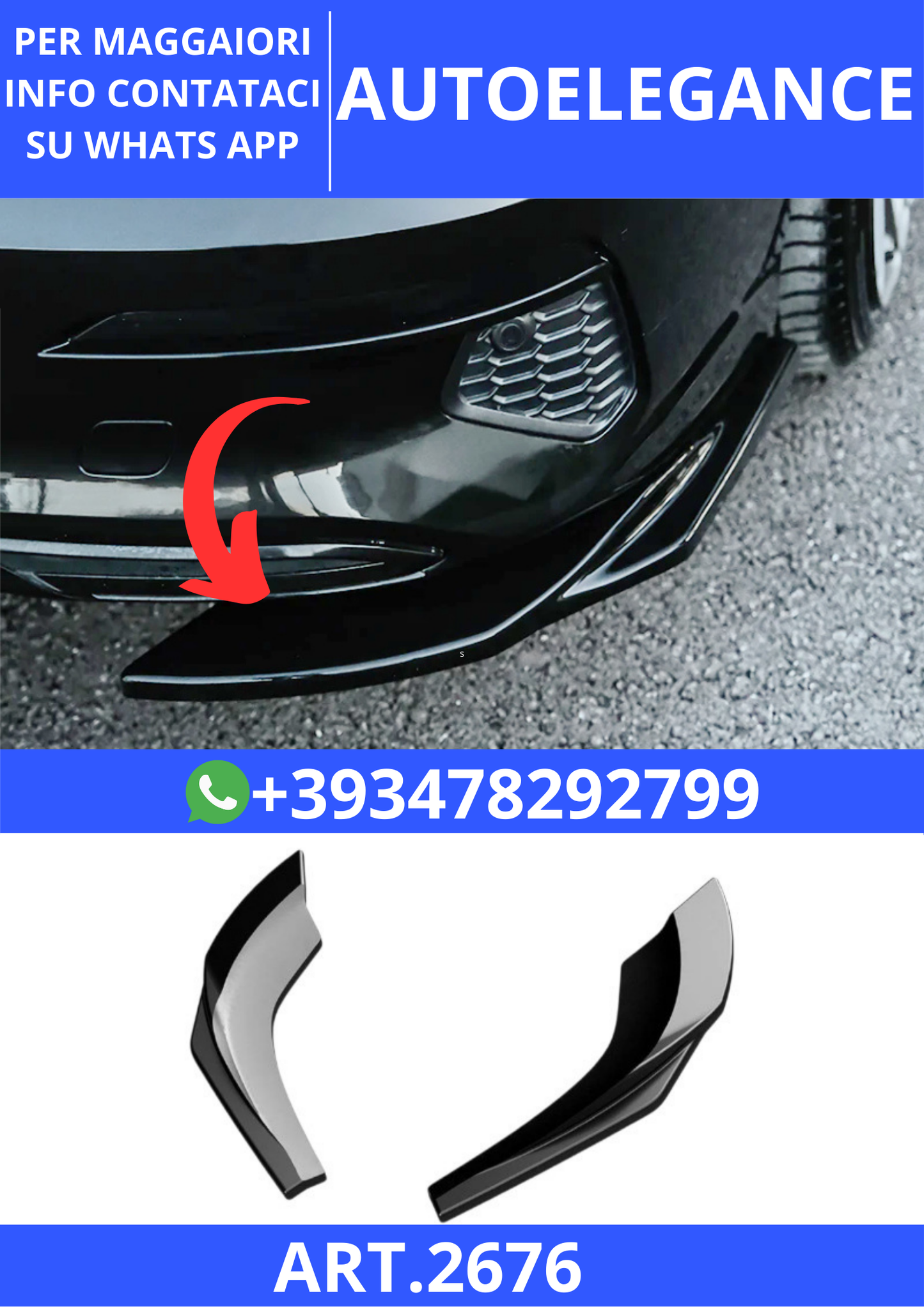 💫ART.2676 Flaps A Plus V1 Style  Audi A3 8Y SD 2020+💫