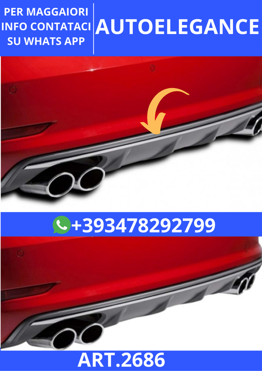 💫ART.2686 Diffusore S3 Style Audi A3 8V SD 2012+💫