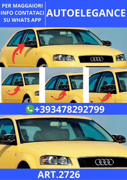 💫ART.2726 Calotte Specchio Batman V1 Style Audi A3 8P 2003+💫