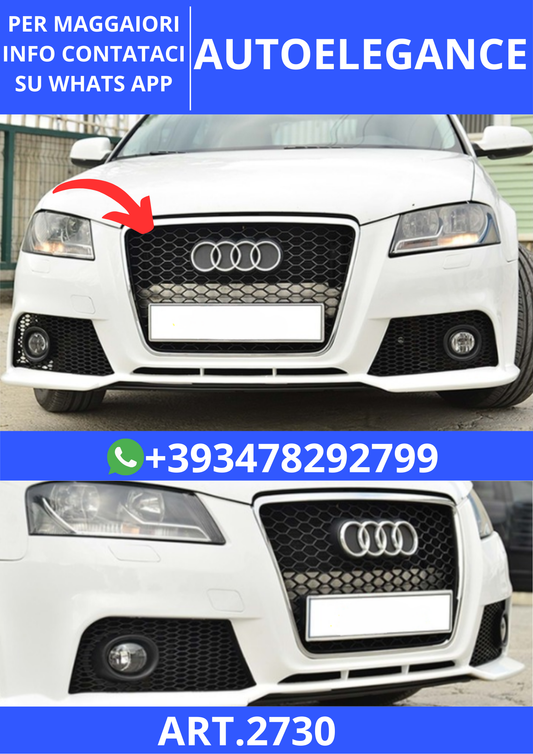 💫ART.2730 Griglia Anteriore RS3 Style Audi A3 8P 2008+💫