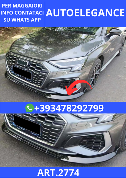 💫ART.2774 Splitter S Line V2 Audi A3 8Y HB, S 2020+💫