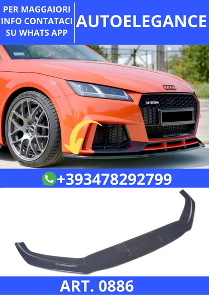 💫ART. 0886 SPLITTER TT FV 8S 2016+ RS NERO LUCIDO LOOK MAXTON V1💫