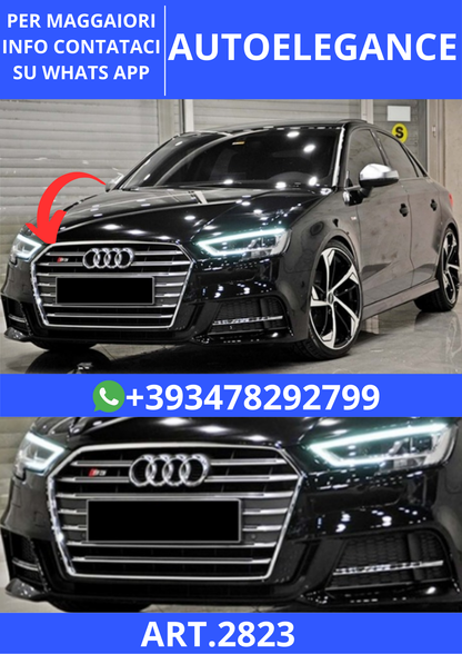 💫ART.2823 Griglia Anteriore S3 Style Audi A3 8V FL 2017+💫