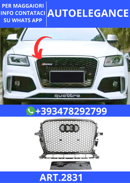 💫ART.2831 Griglia Anteriore RSQ5 Style Audi Q5 1 FL 2012+💫
