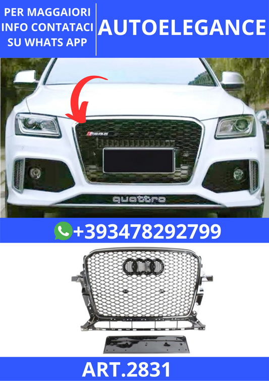 💫ART.2831 Griglia Anteriore RSQ5 Style Audi Q5 1 FL 2012+💫