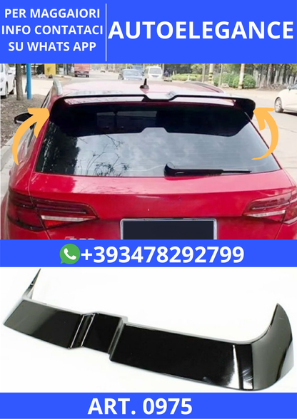 💫ART. 0975 SPOILER RS3 A3 8V 2012-2020 SPORTBACK STANDARD LOOK OETTINGER NERO💫