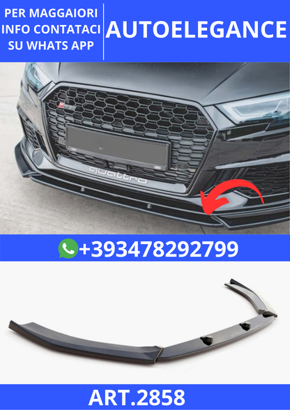 💫ART.2858 Splitter RS3 V4 Style Audi A3 RS3 8V FL 2017+💫