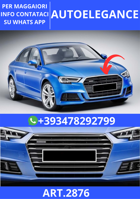 💫ART.2876 Griglia Anteriore S4 Style Audi A4 B9 2016+💫