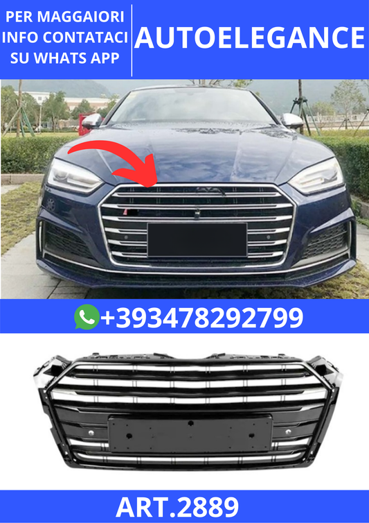 💫ART.2889 Griglia Anteriore S5 Style Audi A5 B9 2016+💫