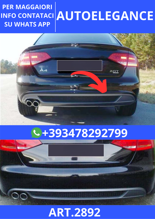 💫ART.2892 ST02625 Diffusore A Plus+ S Line Audi A4 B8 2008+💫