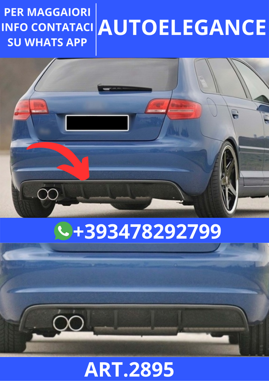 💫ART.2895 Diffusore S3 Left Twin Output Audi A3 8P FL2 SB 2008+💫